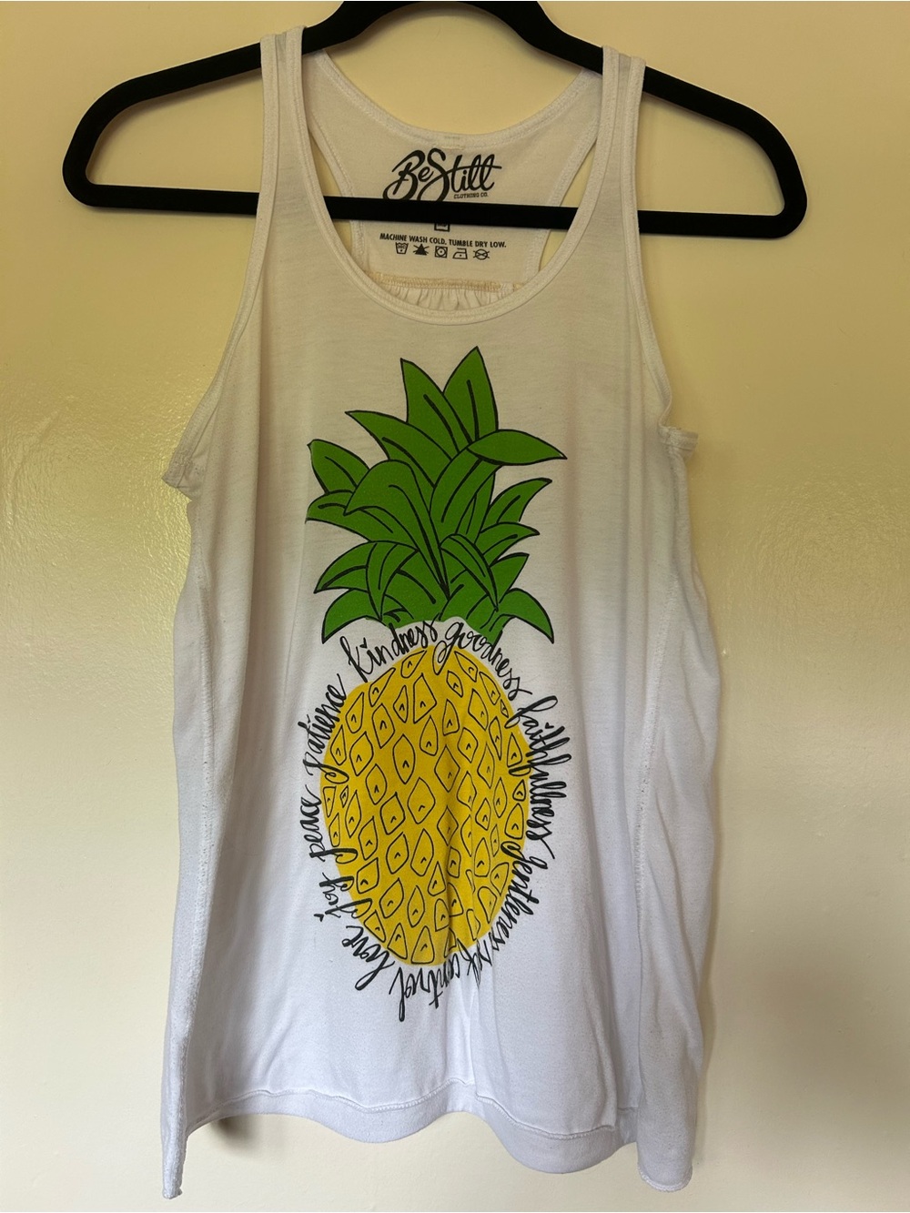 Be Still Clothing Co Fruits of the Spirit Tank with Pineapple Graphic